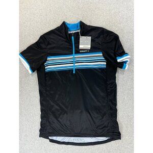 Craft Half‎ Zip Short Sleeve VENTILATOR Cycling Jersey (Men's Medium) Black
